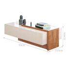 Mesa De Centro Milão Off White E Amêndoa