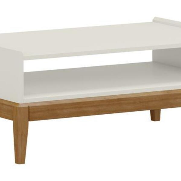 Mesa De Centro Milão Off White/freijó 2911bf - Finestra