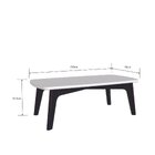 Mesa De Centro Moby Artemobili Branco/nogueira