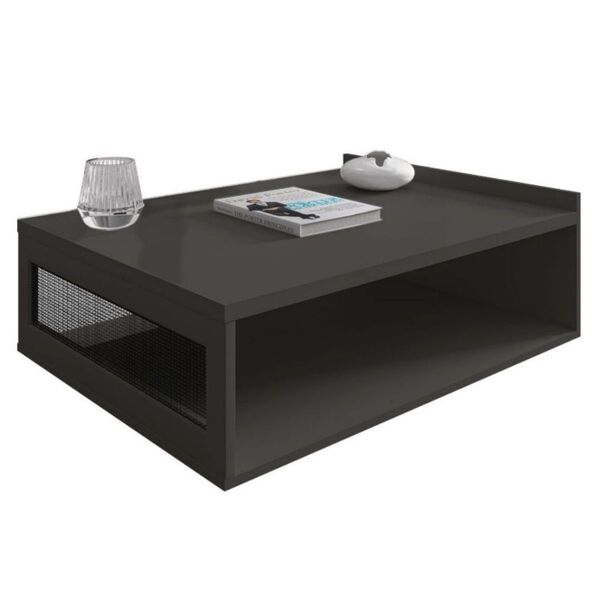 Mesa De Centro Moderna Em Mdf Dunamis Sala De Estar 91x70 Cm