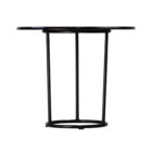 Mesa De Centro Moderna Redonda Robusta Sala Escritório - Preto