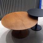 Mesa De Centro Monopé Laminada De Madeira Para Sala - 60 Cm -