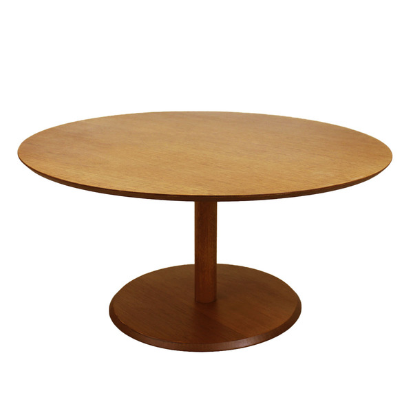 Mesa De Centro Monopé Laminada De Madeira Para Sala - 60 Cm -