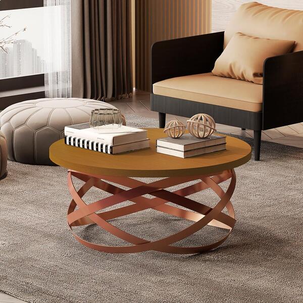 Mesa De Centro Monza Nature Pe Bronze