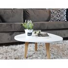 Mesa De Centro Munique  Branco/madeirado