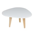 Mesa De Centro Munique  Branco/madeirado