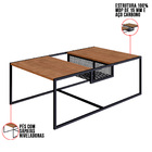 Mesa De Centro New 100 Cm Vermont E Preto A05 - D'rossi