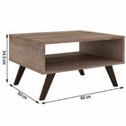 Mesa De Centro Nicho Retangular Retrô Rt3020  Rústico