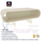 Mesa De Centro Nobre Pés De Vidro Off White - Gelius