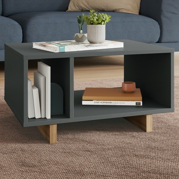 Mesa De Centro Nomad Cinza/castanho - Appunto