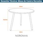 Mesa De Centro Noronha Grande - Cinza