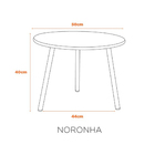 Mesa De Centro Noronha Pequena - Cinza