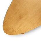 Mesa De Centro Orgânica 158cm Madeira Maciça Mel Mel