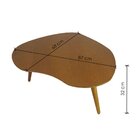 Mesa De Centro Orgânica Madeira