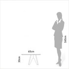 Mesa De Centro Orgânica Mille Freijó E Off White 30 Cm