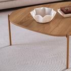 Mesa De Centro Organica Pe Metal Dou 28015 Artesano