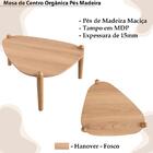 Mesa De Centro Organica Pes Madeira 28011 Artesano