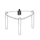 Mesa De Centro Organica Pes Madeira 28011 Artesano