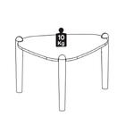 Mesa De Centro Organica Pes Madeira 28012 Artesano