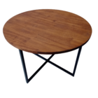 Mesa De Centro Ou Canto - Base De Ferro Metalon Em Preto E Ta