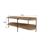 Mesa De Centro Oval 100% Mdf 110x 58 X 35 Freijó