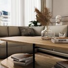 Mesa De Centro Oval 100% Mdf 110x 58 X 35 Freijó