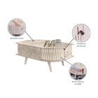 Mesa De Centro Oval Curvo 2 Portas De Correr Indianapolis Cal