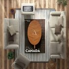 Mesa De Centro Oval Orgânico Em Mdf Pés Madeira Maciça Lamina