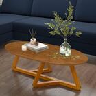 Mesa De Centro Oval Para Sala Manila Nature