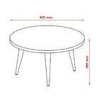 Mesa De Centro P/sala Pés Palito Legs Patrimar White White