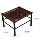 Mesa De Centro Para Área Externa Retangular Bela Em Fibra Sin