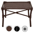 Mesa De Centro Para Área Externa Retangular Vitória De Fibra