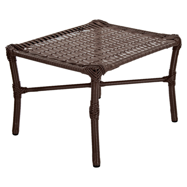 Mesa De Centro Para Área Externa Retangular Vitória De Fibra