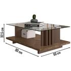 Mesa De Centro Para Sala 3041 Imperial Sepia Madetec