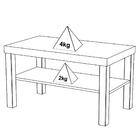 Mesa De Centro Para Sala 80 Cm Arly