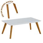 Mesa De Centro Para Sala Branco Acetinado Classic Imcal Branc