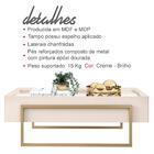 Mesa De Centro Para Sala Com Espelho 21184 Dj Moveis