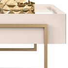 Mesa De Centro Para Sala Com Espelho 21184 Dj Moveis