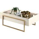 Mesa De Centro Para Sala Com Espelho 21184 Dj Moveis