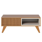 Mesa De Centro Para Sala De Estar 01 Nicho Delta C04 Freijó O