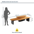 Mesa De Centro Para Sala De Estar 100% Mdf Brisa Cinamomo/lac