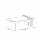 Mesa De Centro Para Sala De Estar 107cm Luna Nature/preto