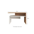 Mesa De Centro Para Sala De Estar 38cm X 60cm Montana Freijó/