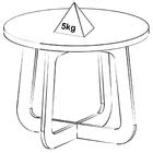 Mesa De Centro Para Sala De Estar 59 Cm Arly