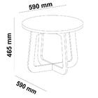 Mesa De Centro Para Sala De Estar 59 Cm Arly