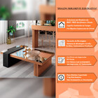 Mesa De Centro Para Sala De Estar Com Espelho Mary Nature/pre