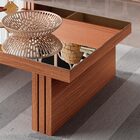 Mesa De Centro Para Sala De Estar Com Espelho Mary Nature/pre