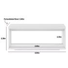 Mesa De Centro Para Sala De Estar Espelhada 90cm Luxe L06 Nog