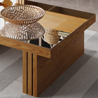 Mesa De Centro Para Sala De Estar Espelhada Lord B01 Carvalho