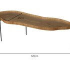 Mesa De Centro Para Sala De Estar Formato Orgânico Lotus Cina